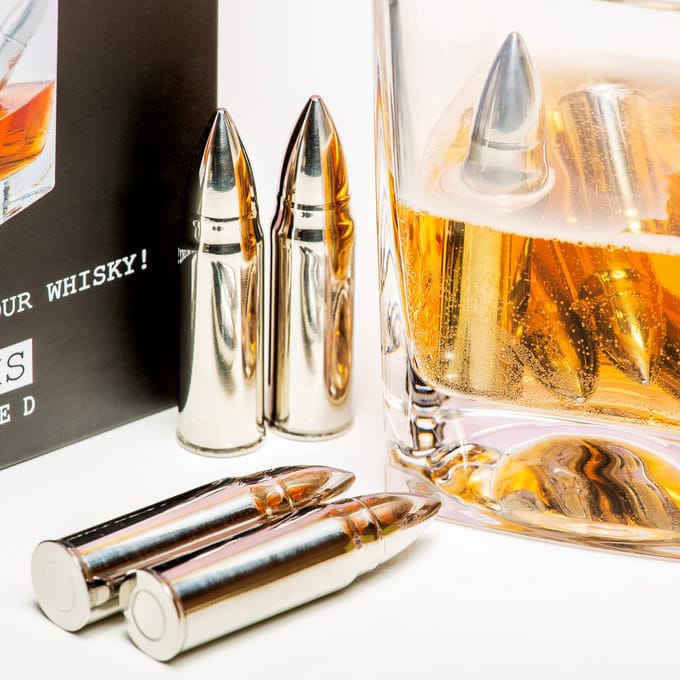 Whisky Bullets Ijskogels (Set Van 4) van Invotis