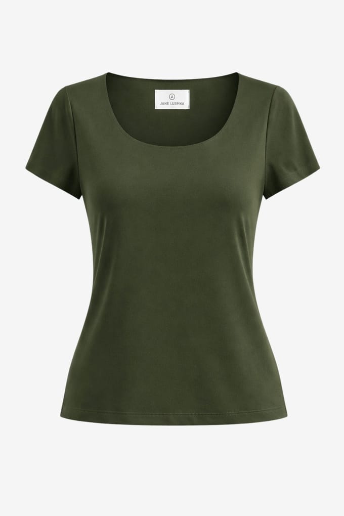 T shirt Sara Easy Wear Technical Jersey | Army green - Army green / M