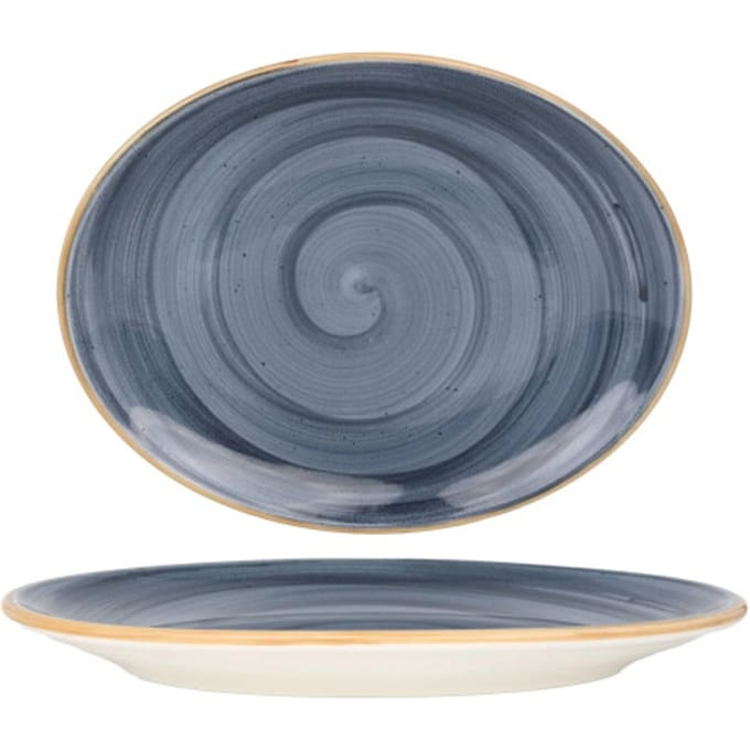 Bonna Serveerschaal - Aura Dusk - Porselein - 25 cm - set van 2