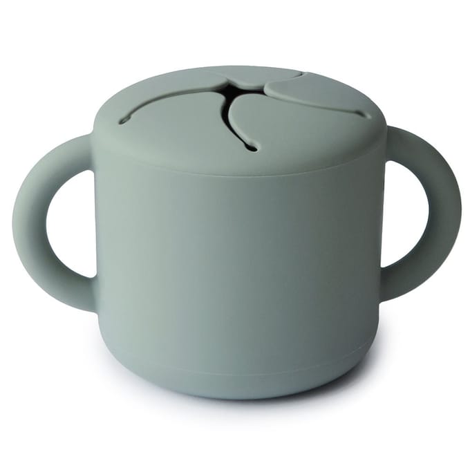 Mushie - Siliconen Snack Cup - Snackcups - Cambridge Blue