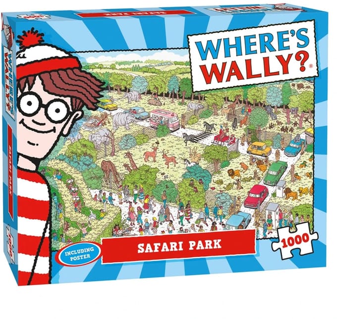 Where's Wally Safari Park Puzzel 1000 Stukjes