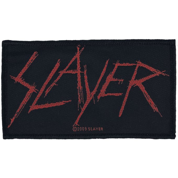 Slayer Patch - Slayer Logo - voor Geen - zwart-rood