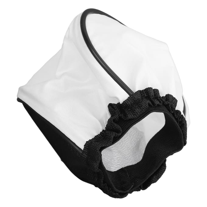 Diffuseur de flash en nylon universel, portable et léger, pour appareil photo white