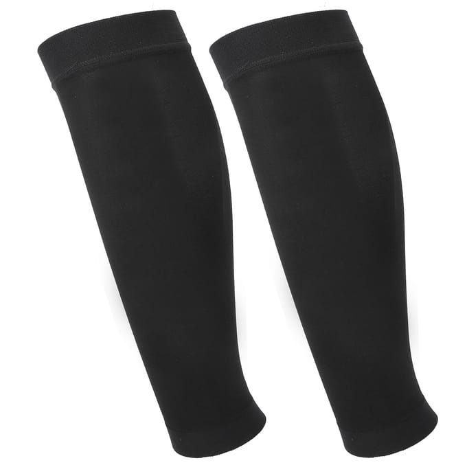 Dames Spataderen Druk Kousen Verlichten Zwelling Kuit Compressiekousen ZwartS S black