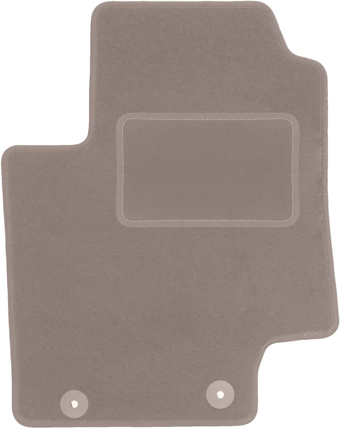 Beige bestuurdersmat voor: Kia Rio II DE hatchback (2005-2011)