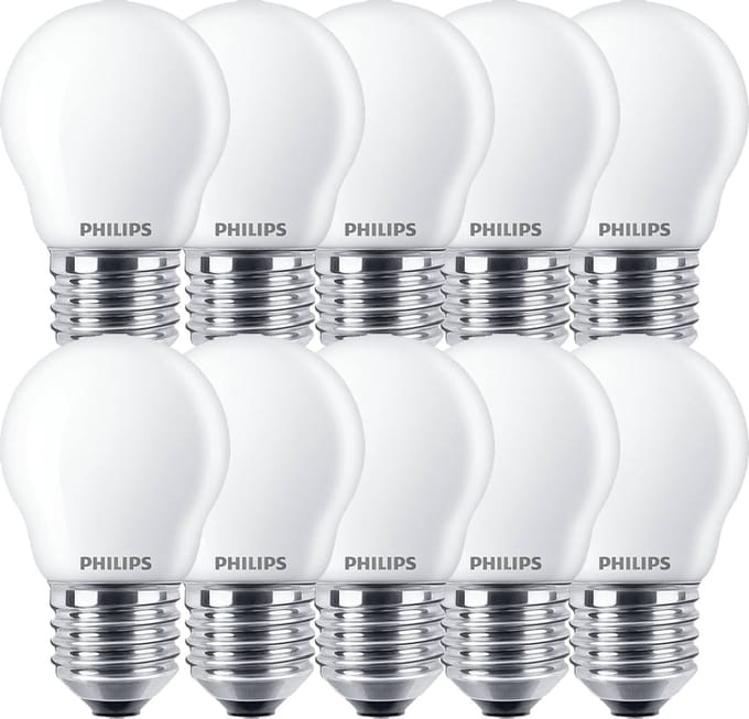 Philips CorePro LEDLuster P45 E27 5W 2700K 470lm 230V - Warm Wit - Per doos á 10 stuks