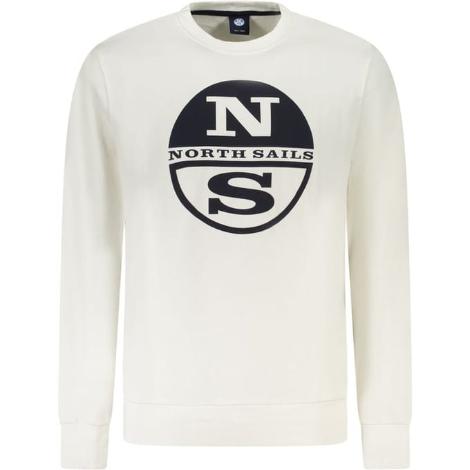North Sails Witte Katoenen Heren Sweatshirt
