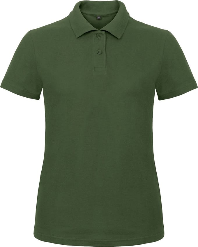 Dames Polo ID.001 Flesgroen merk B&C maat M