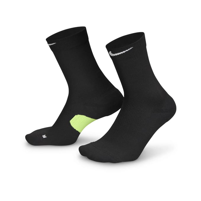 Nike Fast Midweight Crew Hardloopsokken-Zwart,Grijs