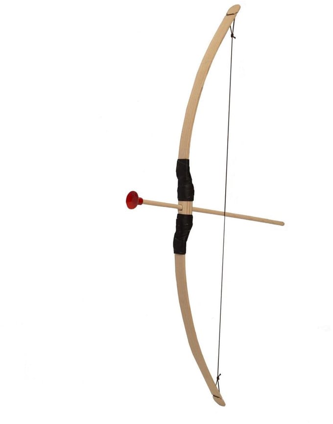 Houten Pijl En Boog 80 cm met 3 pijlen