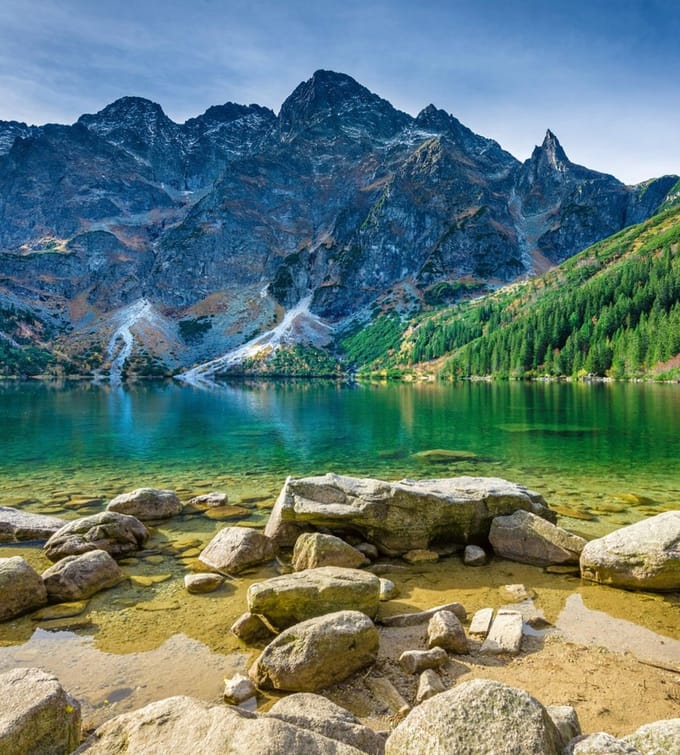 Fotobehang - Tatra Mountains 225x250cm - Vliesbehang