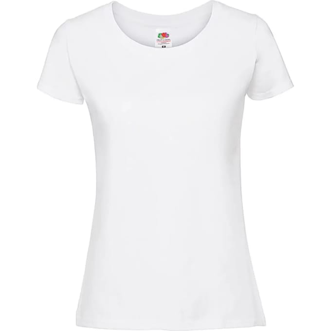 Dames-T-shirt Fruit of the Loom Ringspun Premium