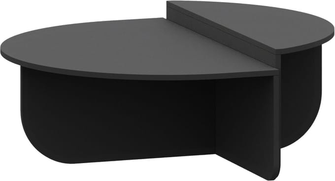 Salontafel Tondesdaslo 90x90x35 cm donkergrijs [en.casa]