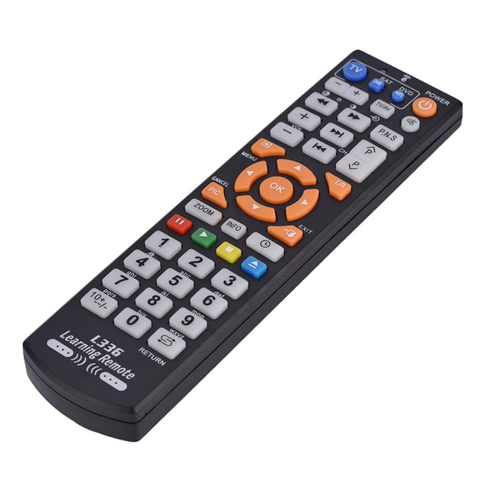 Universele Slimme Afstandsbediening Controller Met Leerfunctie Voor TV CBL DVD SAT black