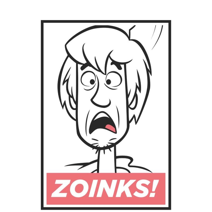 Scooby Doo Zoinks! Men's T-Shirt - White - XL