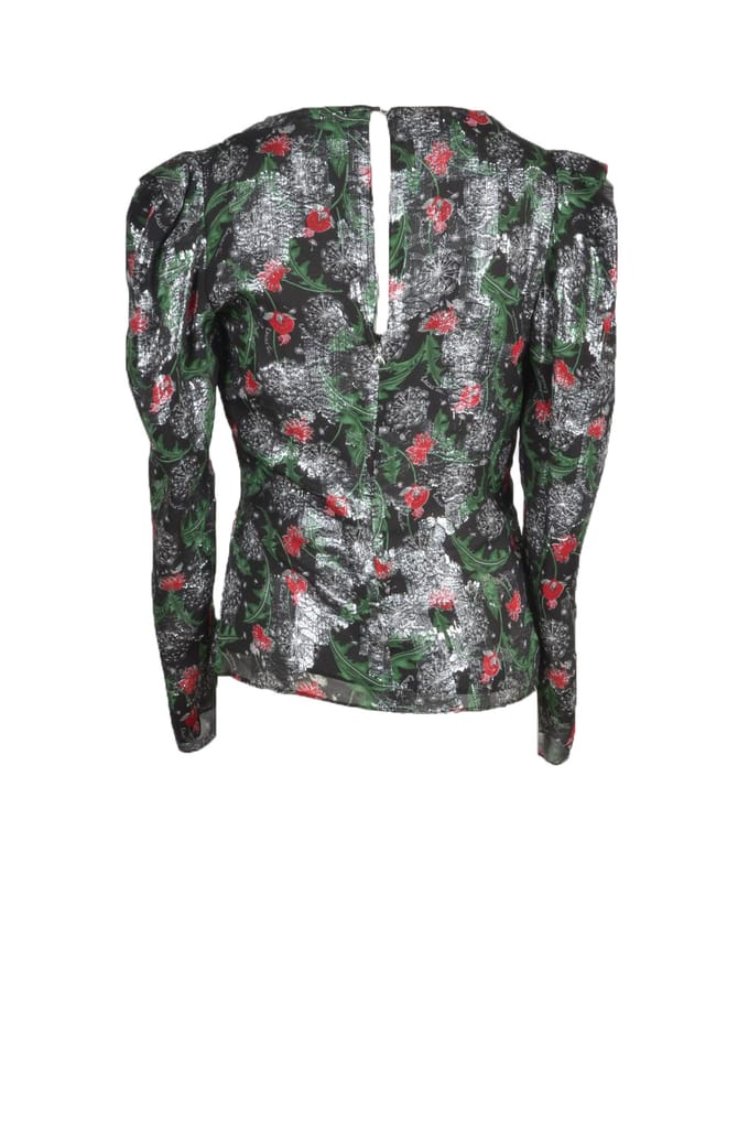 Bloemmotief Lange Mouwen Blouse