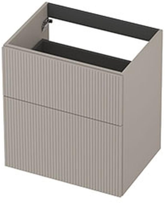 INK - Onderkast 2L A-sym Gelakt Gefr. Front - 600x450x650 Mm - Kasjmier Grijs