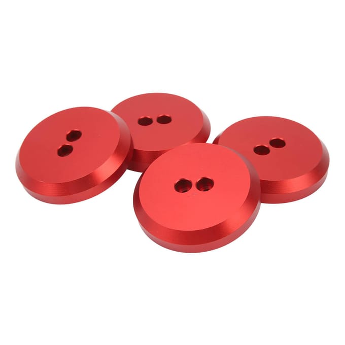 4 stuks Krikpad Adapter Aluminium Vloerkrikpad Vervanging Voor Chevy Corvette C5 C6 C7 C8 Rood red