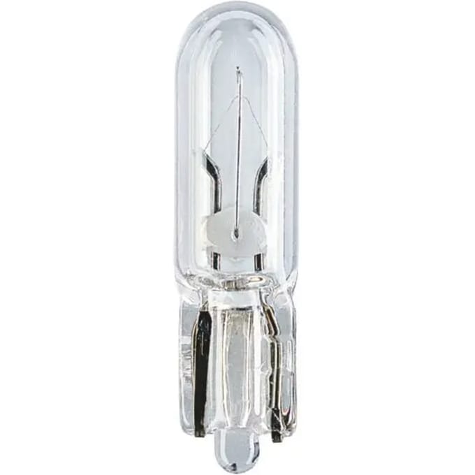 Doos met 10 standaard motorfietslampen Osram 12v 2w T5 W2x4,6d Wedge