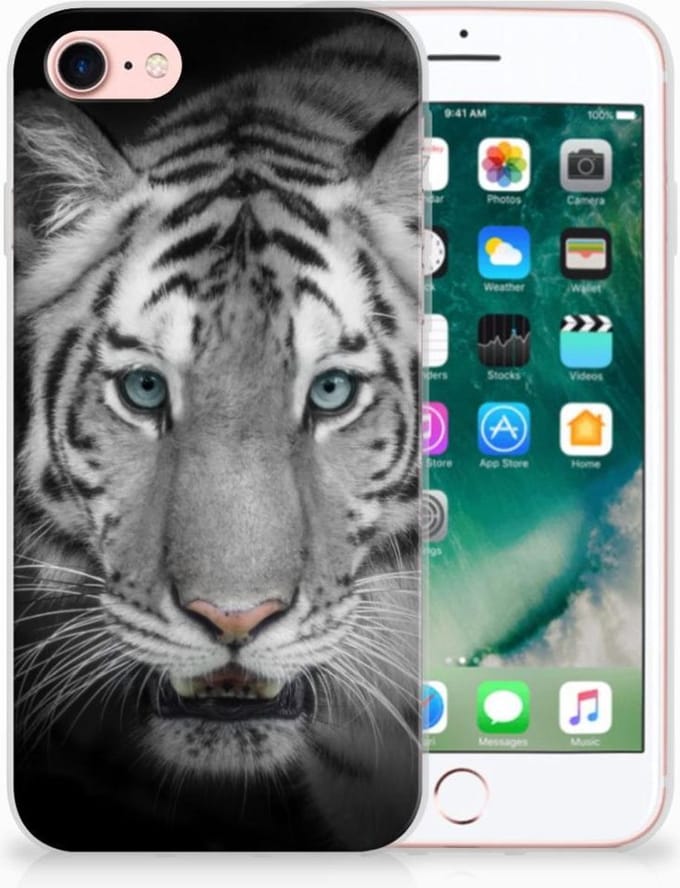 iPhone SE 2022 | SE 2020 | 8 | 7 TPU Hoesje Tijger