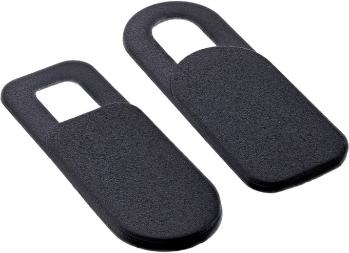 InLine® Webcam schuifdeksel, zwart, set van 2