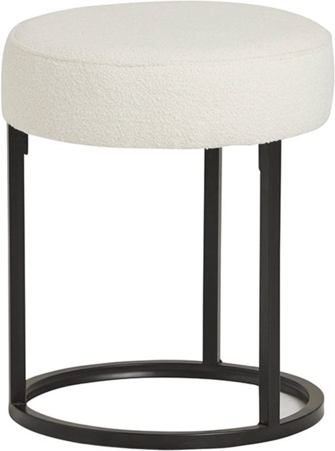 Escabel poef - Ø40 - Alpine - Ivory - Unique Collection