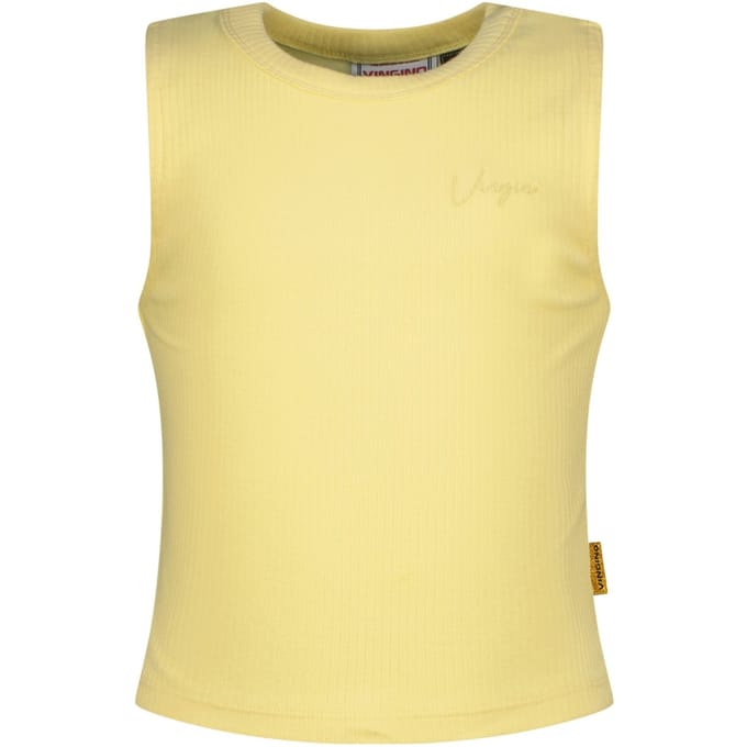 Vingino Girls Basic-crop Rib Top Top Summer Yellow Taglia: 16 | Outlet | kids | Giallo