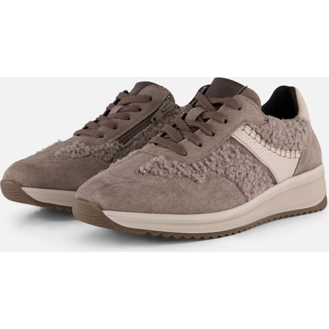 Feyn Sneakers taupe Suede - Maat 36