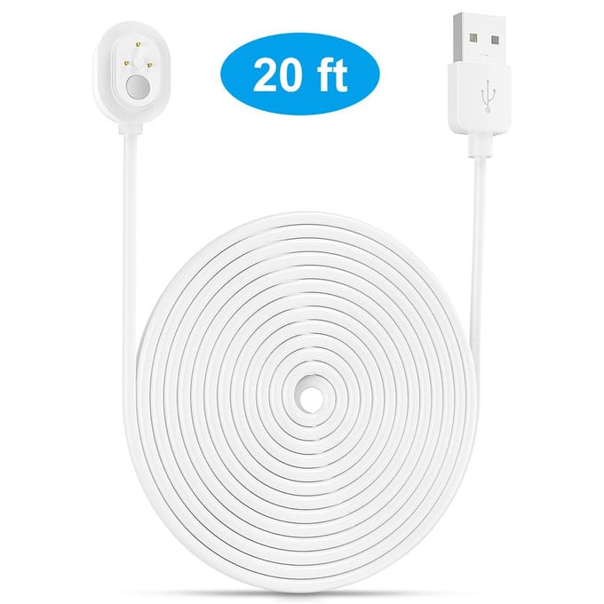 Cordon d'alimentation pour câble de changement magnétique Arlo Ultra 4K UHD étanche 6M blanc