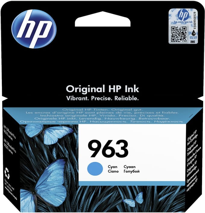 Inktcartridge hp 3ja23ae 963 blauw