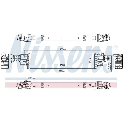 Intercooler NISSENS 961319