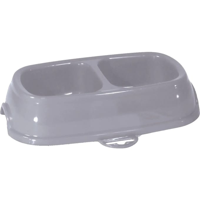 Dubbele anti-slip plastic bak voor katten Zolux