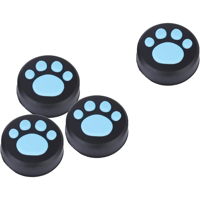 4 PIÈCES Joystick en Silicone pour PS3PS4 Grips de Pouce Capuchon de Protection de Rocker pour Switch Pro (Bleu) bleu