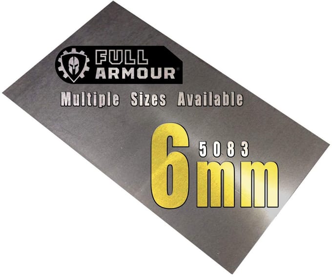 Aluminium Plaat 6mm - 5083 Kwaliteit - Diverse Afmetingen