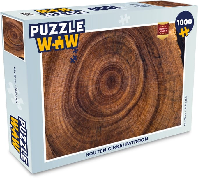 Puzzel Cirkel - Hout - Ringen - Legpuzzel - Puzzel 1000 stukjes volwassenen