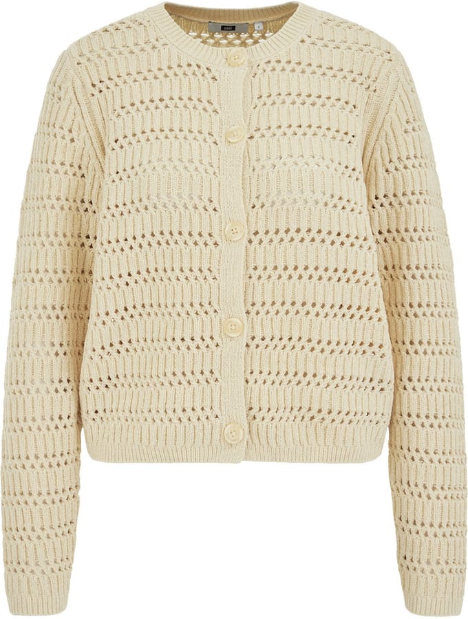 WE Fashion Dames vest met opengewerkte structuur