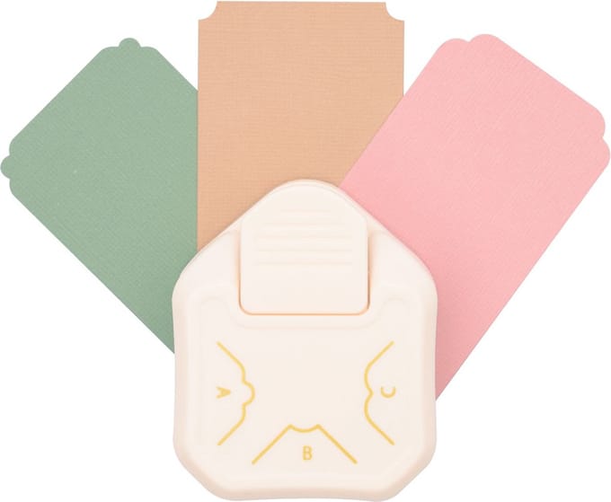 Vaessen Creative Pons - 3 in 1 Hoekpons - Ø 4,7,10 mm - Ivoor