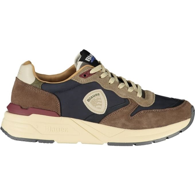 Blauer Blau Polyurethaan Heren Sneaker