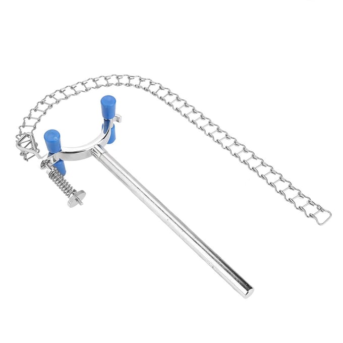Laboratorium Beker Ketting Klem Clip Beker Container Fixator Chemische Apparatuur white