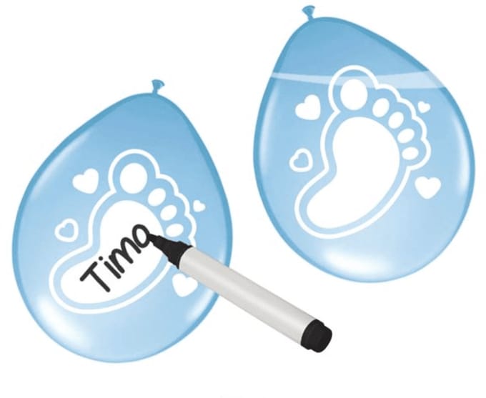 Folat BV - Writable Balloons Birth Boy 6 pcs.