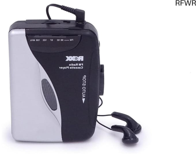 RFWR® Draagbare Cassettespeler met FM Radio en Hoofdtelefoon