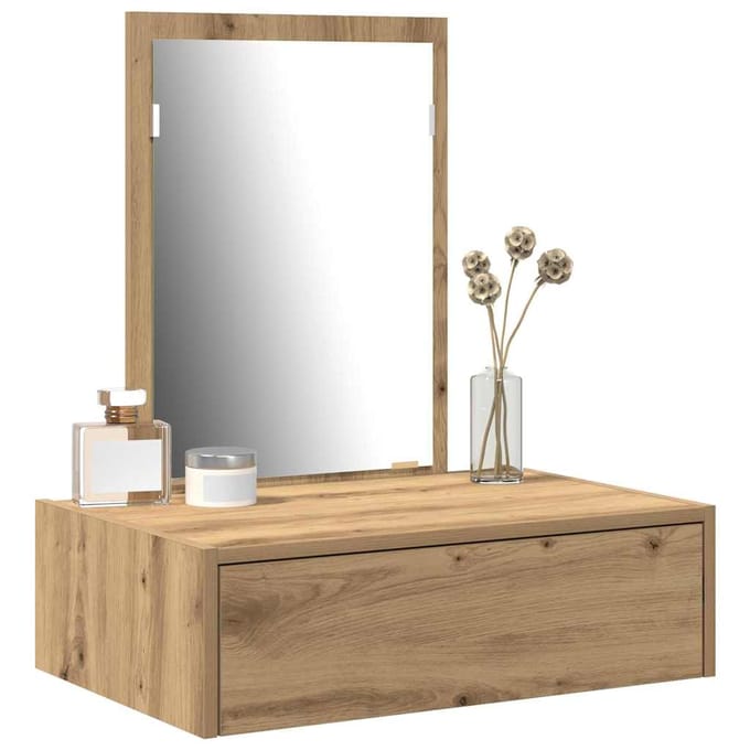 vidaXL - Kaptafel - Bruin - 60 - x - 40 - x - 70 - cm - Bewerkt - hout