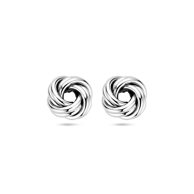 Zilver Gerhodineerd Oorknoppen Knoop 1338436