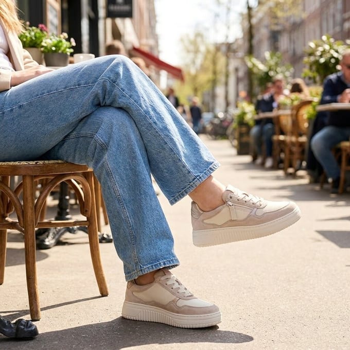 Gabor Gabor Sneakers beige Leer K-Leest