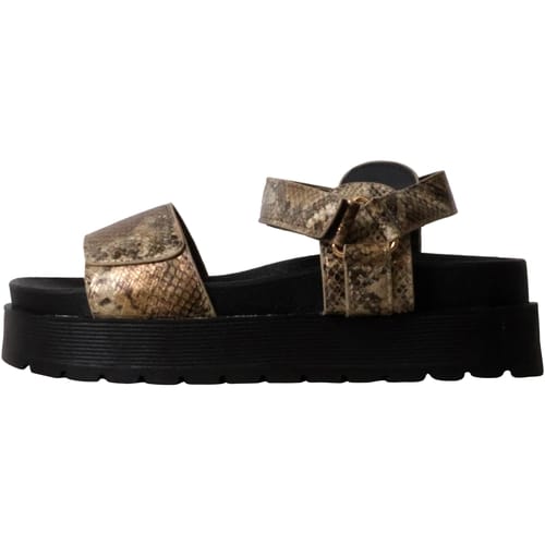 Joalice sandalen met sleehak en klittenband