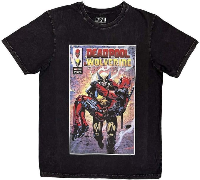 Marvel Deadpool - Wolverine Carrying Deadpool Heren Tshirt - M - Zwart