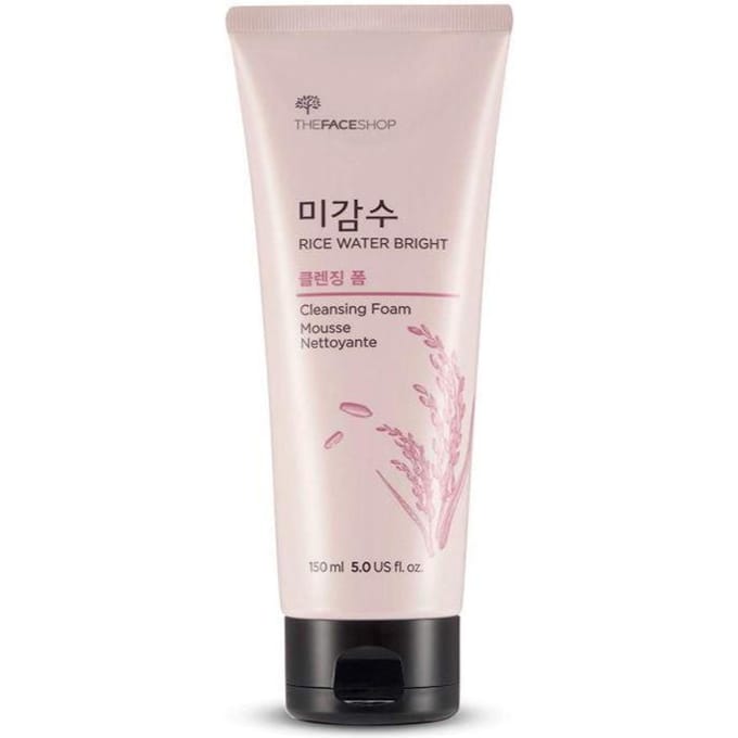 [The Face Shop] Rice Water Bright Cleansing Foam 150ml 5fl oz white