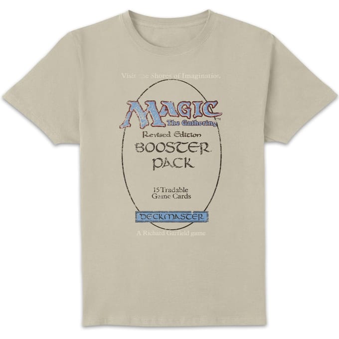 Magic: The Gathering Revised Edition Booster Pack Unisex T-Shirt - Cream - M