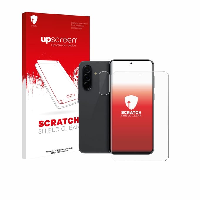 upscreen - Screenprotector voor Samsung Galaxy A36 5G Enterprise Edition (Voor+Camera) - Folie Beschermfolie transparant