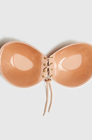 Hunkem ller PU Stick on bra Dames Plakbeha - Beige - Maat E